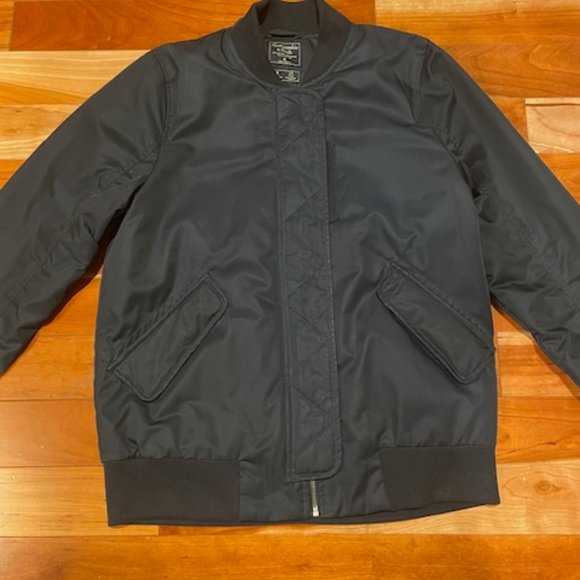 Abercrombie & Fitch MA-1 Bomber Navy Jacket - Women's Medium - Picture 3 of 7
